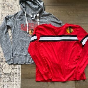 Chicago Blackhawks Hoodie and Long Sleeve Shirt Set
